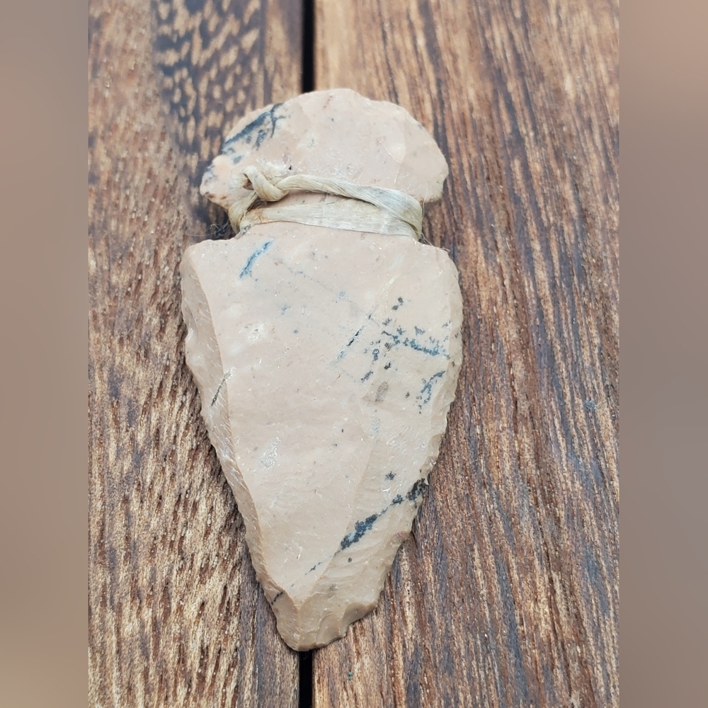 Indian stone arrowhead necklace pendant‎